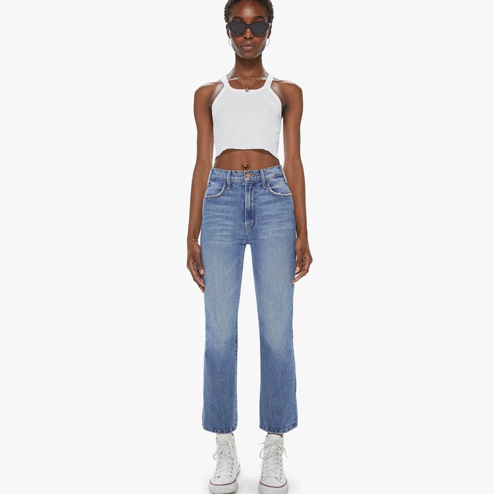 Mother Hustler Ankle Flare Denim